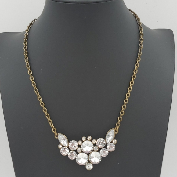 J. Crew Clear Rhinestone Necklace - Picture 5 of 8